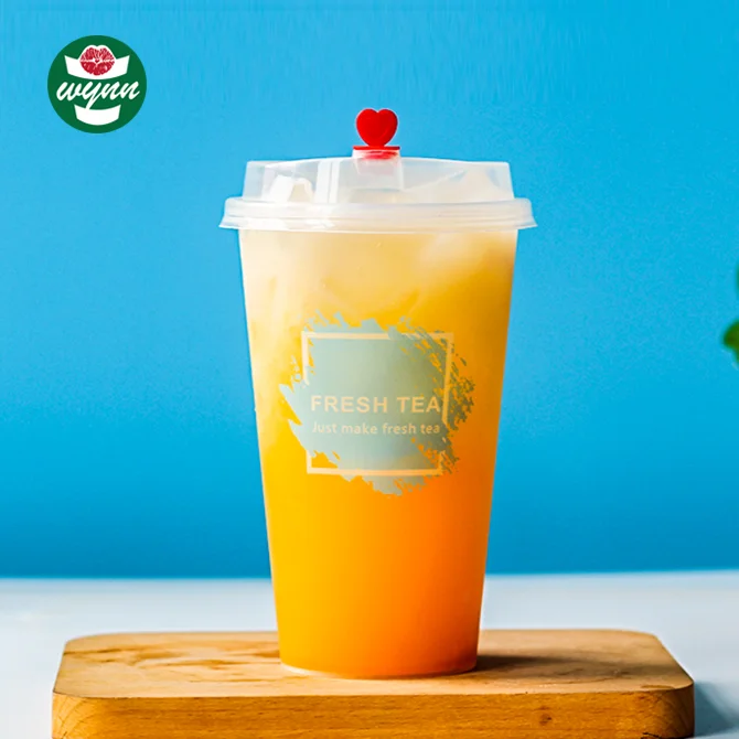 Customized disposable injection molding plastic cups with lid China Factory logo printable cup