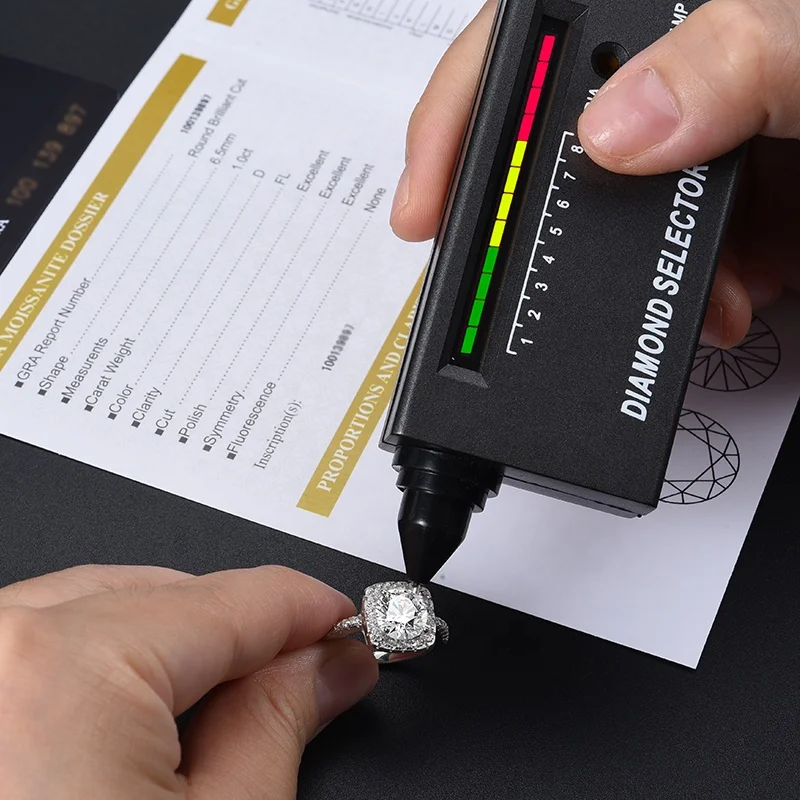 Moissanite Ring Jewelry 0.5-3CT Gemstone  Sterling Silver 925 Wholesale Manufacture Cheap Price Women Diamond Engagement Ring