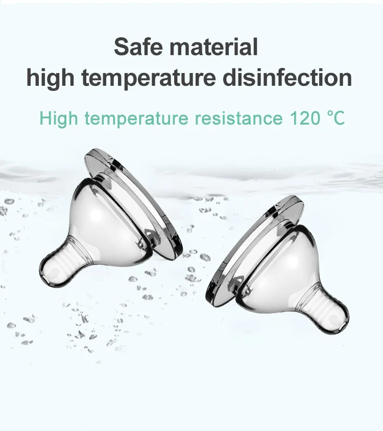 Wholesale price 100% food grade silicone thread scrub wide neck baby bottle nipple