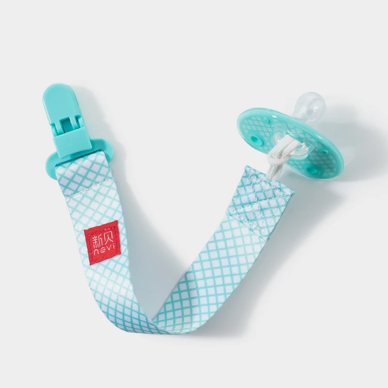 Eco-friendly Integrated Design Light Soft Silicone Food Grade Portable Baby Pacifier With Lanyard