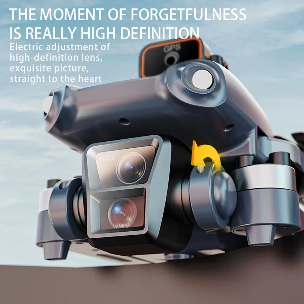 New professional drone with high-definition three cameras 360 degree obstacle avoidance brushless foldable quadcopter GPS