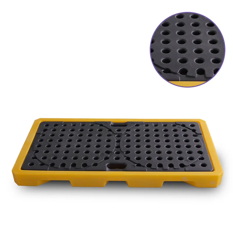 Oil Chemical Spill Control industrial Spill pallet 2 drum spill containment pallet