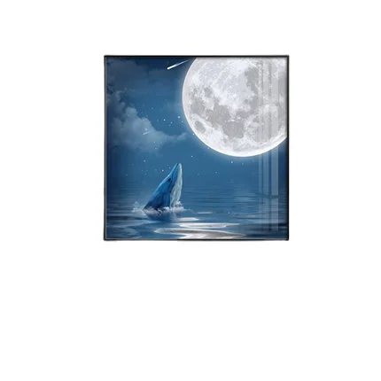 
Children room wall units for living room bedroom hanging moon whale picture 