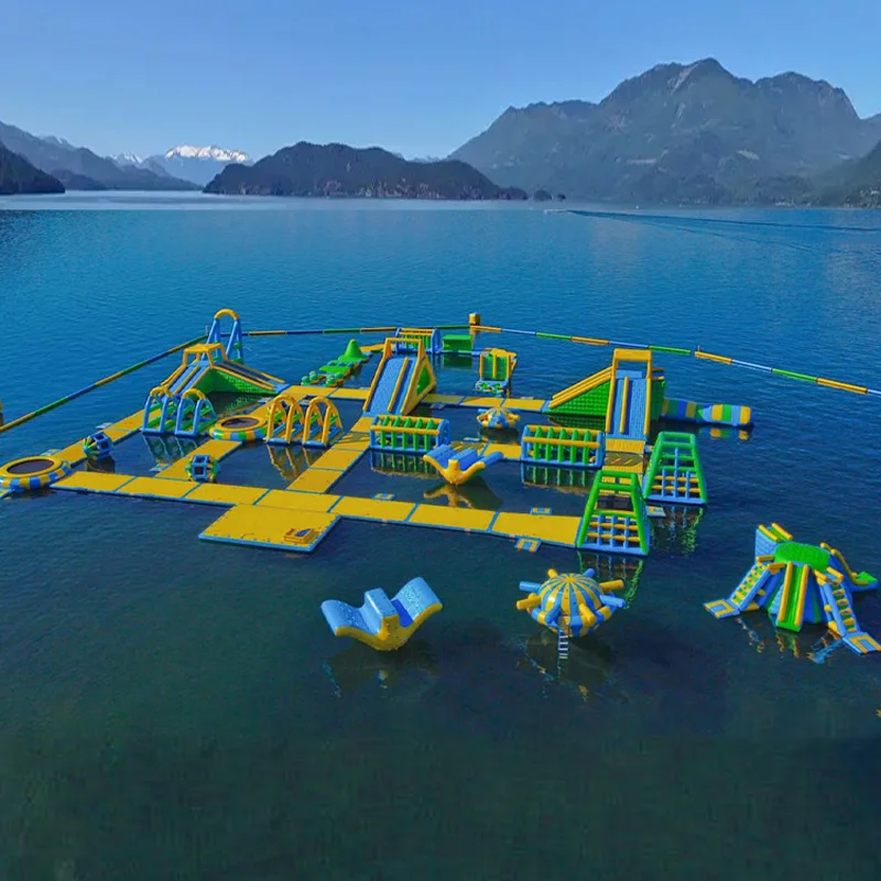 Sea Sport Games Inflatable Aqua Park Water Theme Park Equipment Island Floating Water Park For Sale