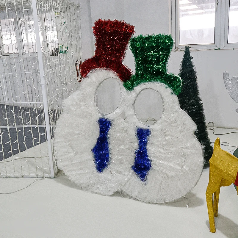 LED Photocall Photo Frame light Christmas Light Up Decoration 2d Motif Light