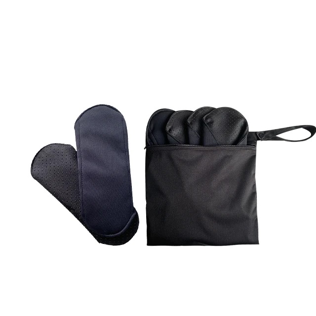 Non-slip Reusable Sanitary Pads Factory Eco Friendly Super Absorbent Breathable Bamboo Charcoal Cloth Offered Regular 100pcs