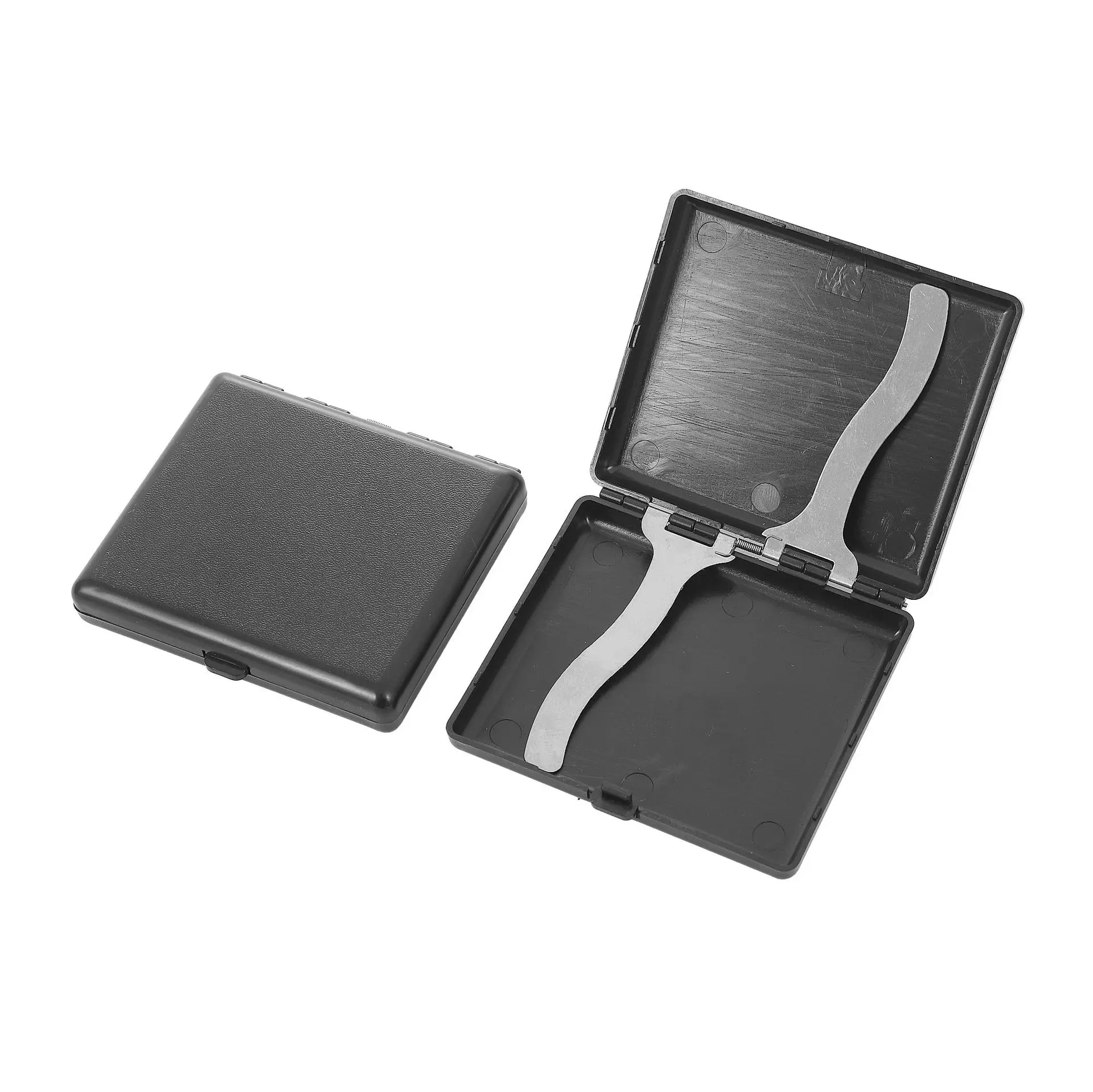 Factory Direct Sale 20pcs Plastic Metal Cigarette Case Portable Ultrathin Men Black Slim Cigarette Case Smoking Accessories