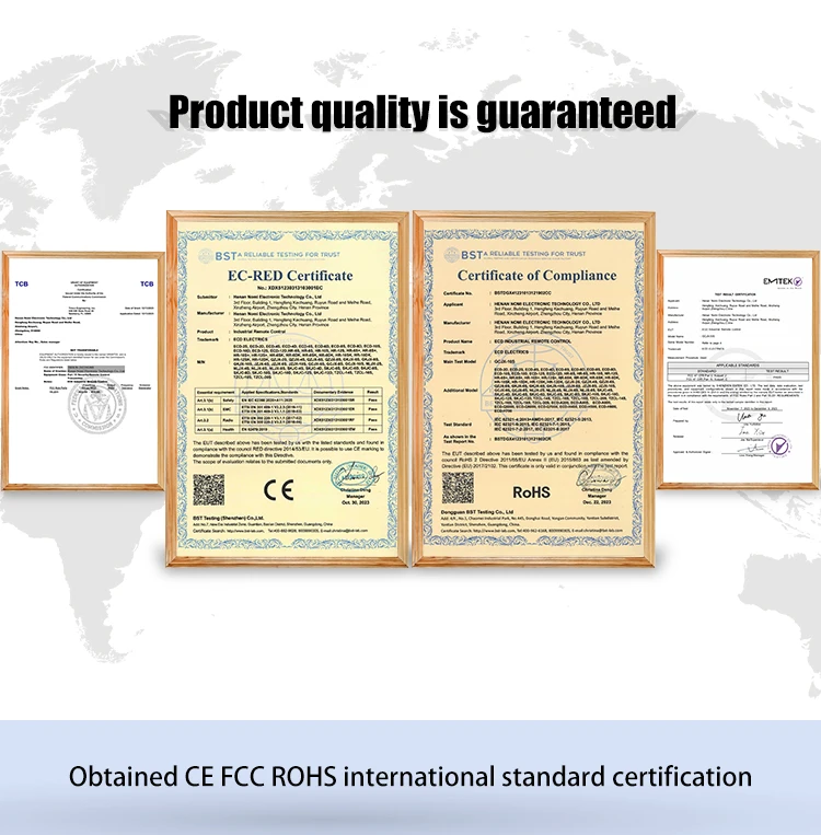 Guaranteed service 8 keys double speed scissor lift industrial wireless crane remote control