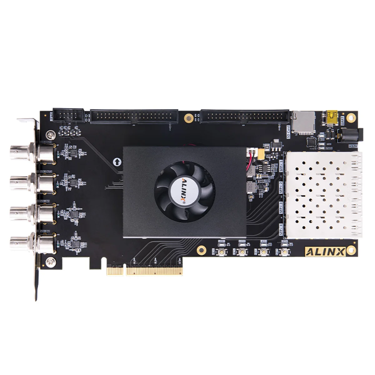 ALINX AV7K300: XILINX Kintex-7 K7 7325 XC7K325 SDI Video Image Processing SFP PCIE Accelerator Card FPGA Development Board