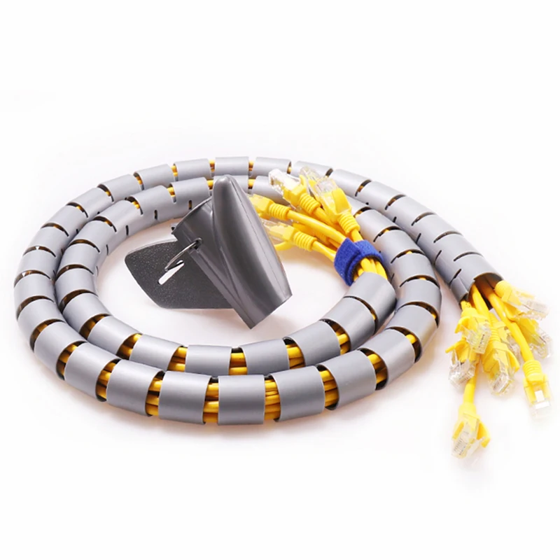 New Type Insulation Plastic Spiral Cable Wrap,Spiral Hose Wrap Cable Tidy