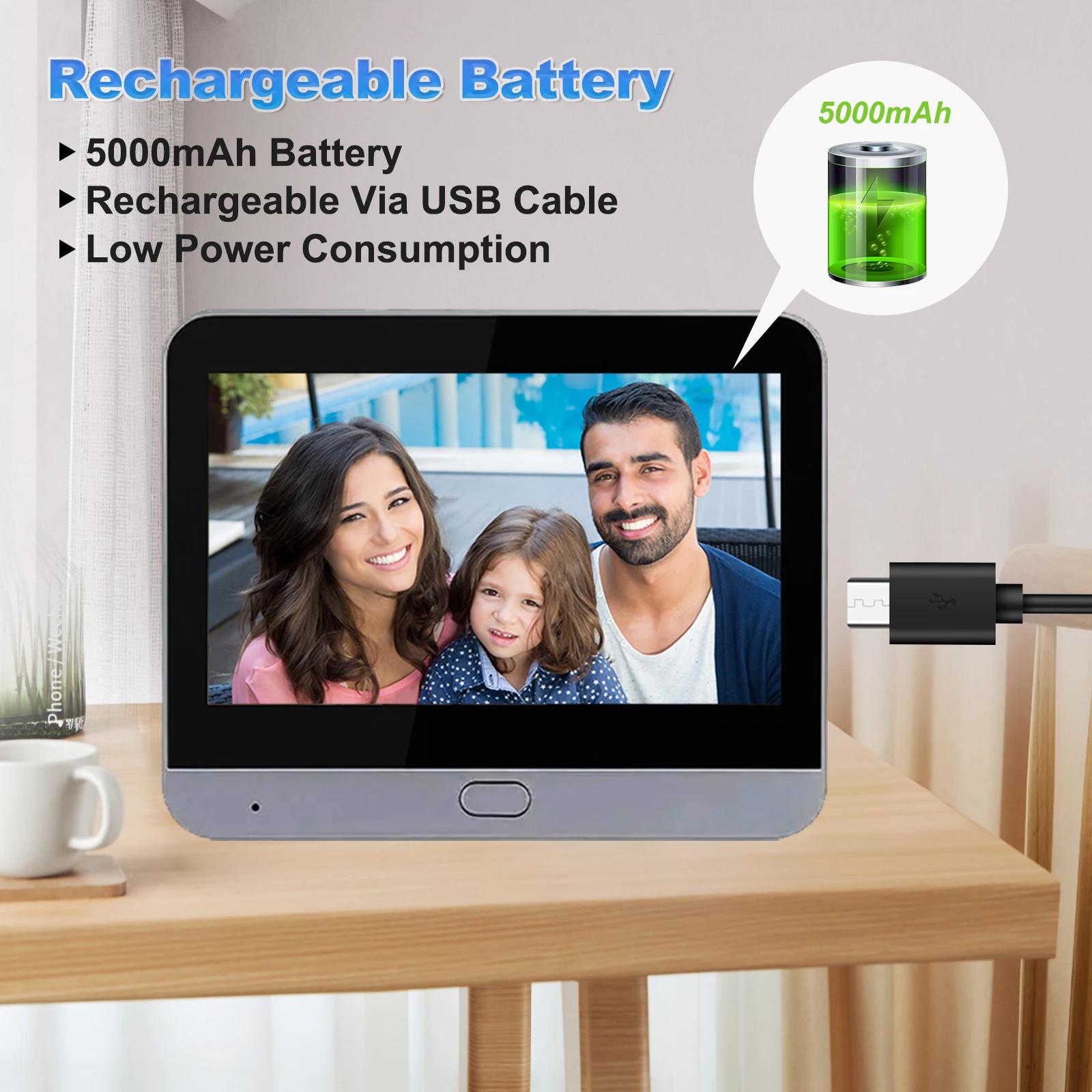 Smart Tuya 4.3 Inch 1080P 2.4G WiFi Magic Door Camera Peepholes Door Eye Camera Digital Door Viewer Wireless Doorbell at Home