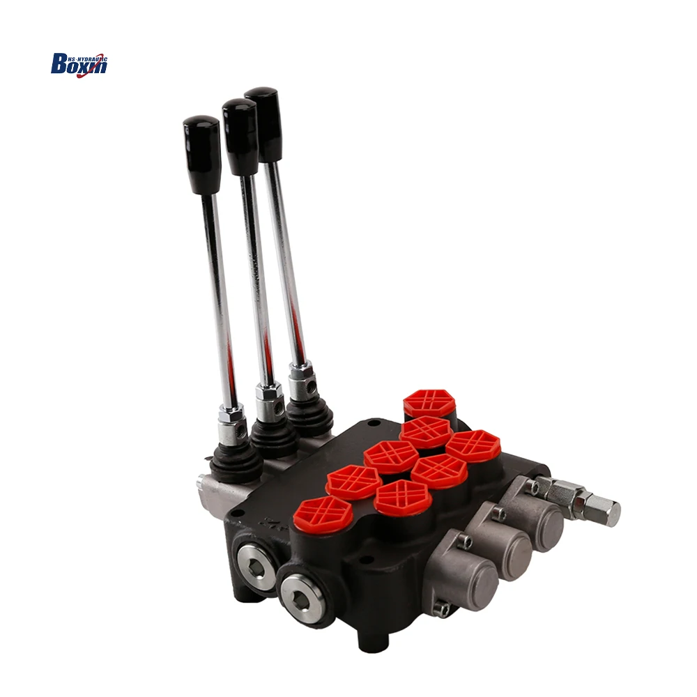 2 Lever 2 Position 80L/Min Hydraulic Solenoid Pressure Control Valve