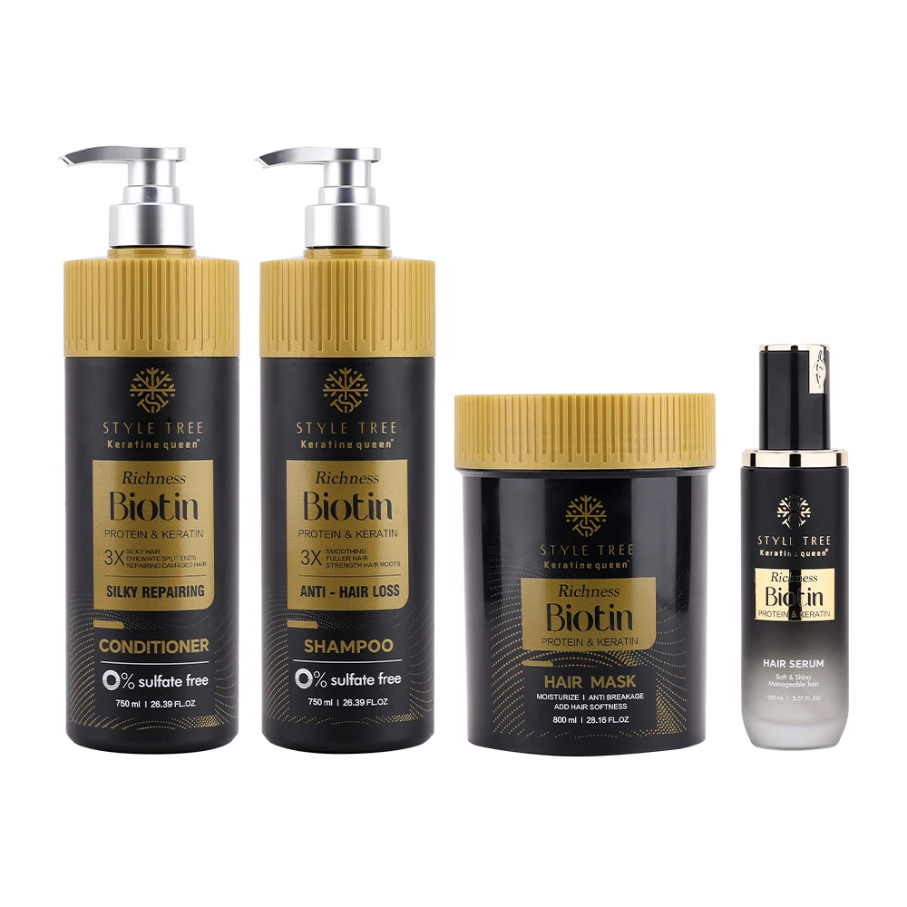 Factory Best Price Hair Care Private Label Protein Keratin Moisturizing Organic Biotin Natural OEM Hair Shampoo And Conditioner