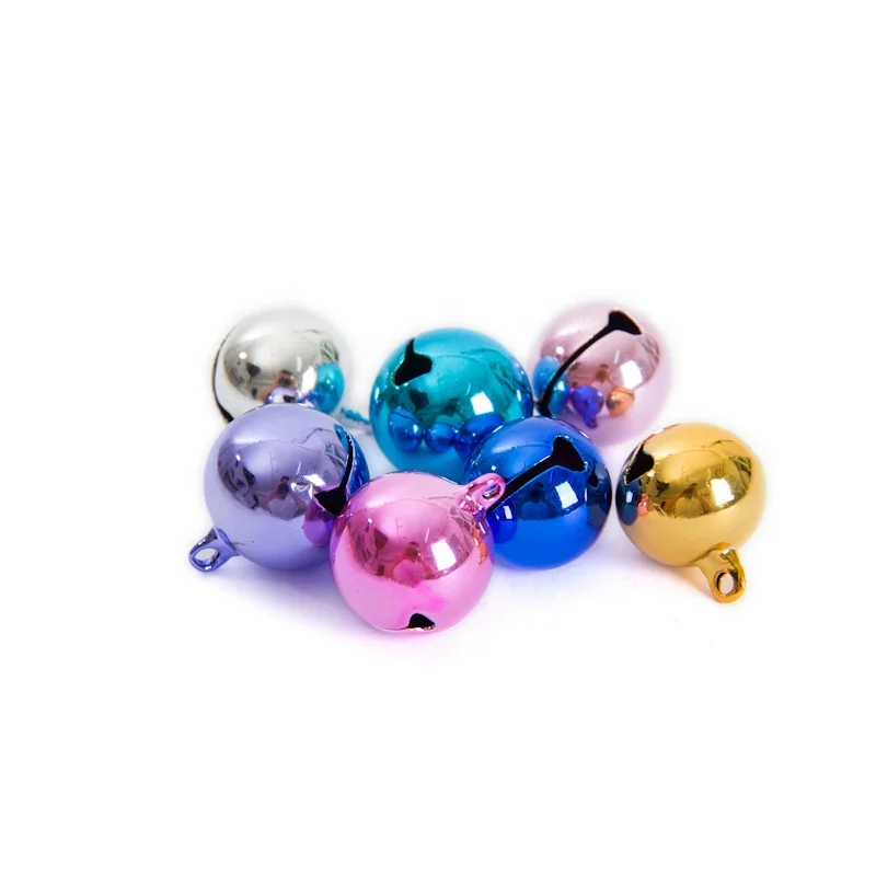 8mm-20mm Brass Copper Bell Craft DIY Metal Shiny Christmas Jingle Bells for Party Decorations Jewelry Making Cat Dog Bells