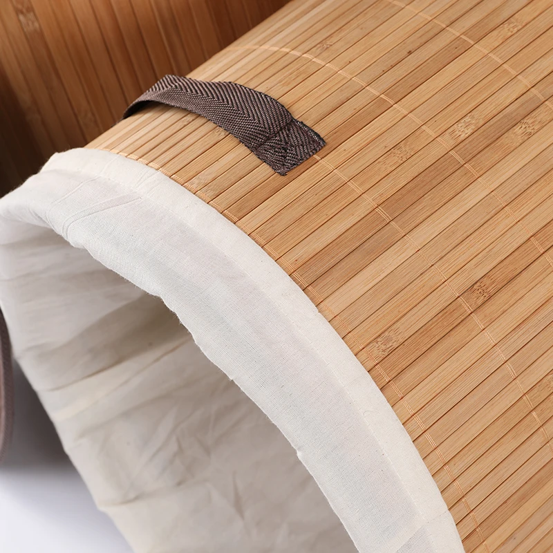 wood basket with lid storage basket for laundry