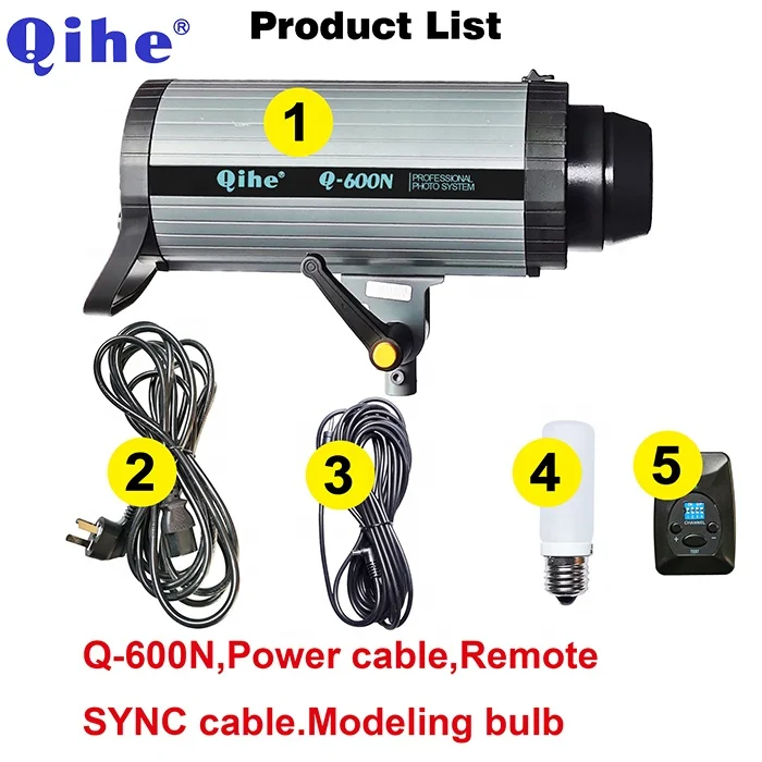 600W Studio Flash Q-600N, With 2.4G Built in Wireless Remote