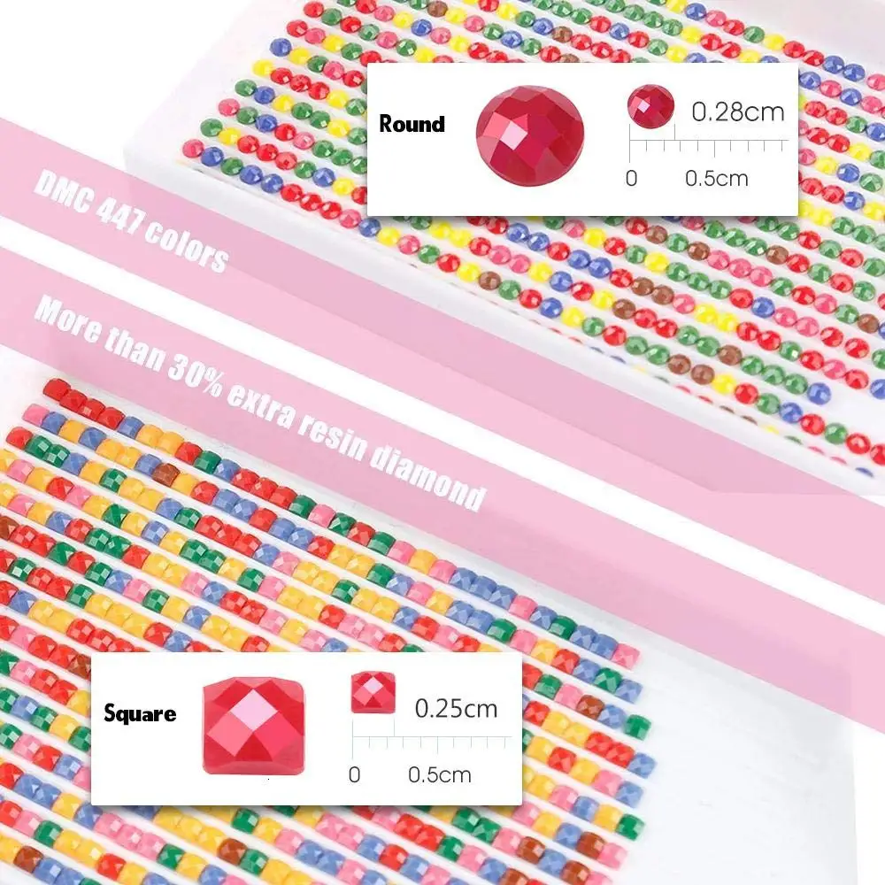 Red Riding Hood Owl Full Round Diamond Painting Kits Christmas Kids Kit For 5D Cartoon