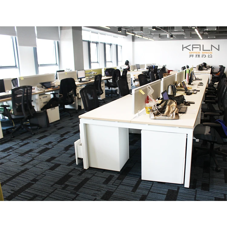 China factory office furniture screen partition workstation free combination office table for 4/6/8 person green material