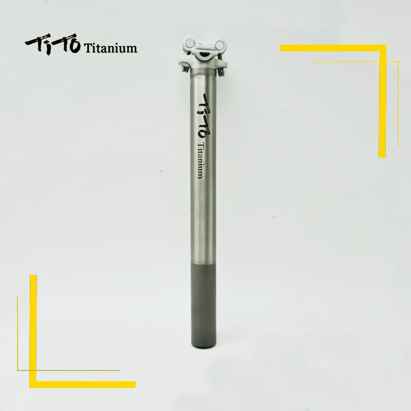 Тито титановый сплав Подседельный штырь для горного велосипеда MTB/дорожный велосипед 27 2/30 9/31 6 мм * 350 зажим-на Титан на подседельную трубу рамы алюминиевая