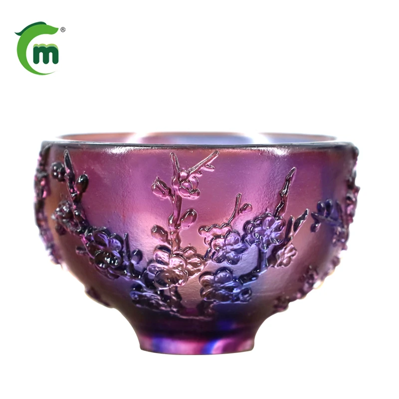 Wholesale Luxury Crystal Tea Cup Carvings For Home Usage Natural Tea Cup