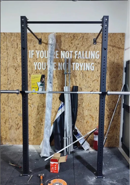 weight lifting equipment  squat power rack cross training wall mounted multi function gym rig power rack for gym