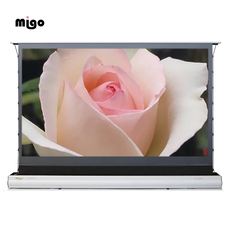 Лидер продаж MIGO, суперлазерный роскошный проектор, экран для пола, для короткого проектора для офиса или домашнего кинотеатра