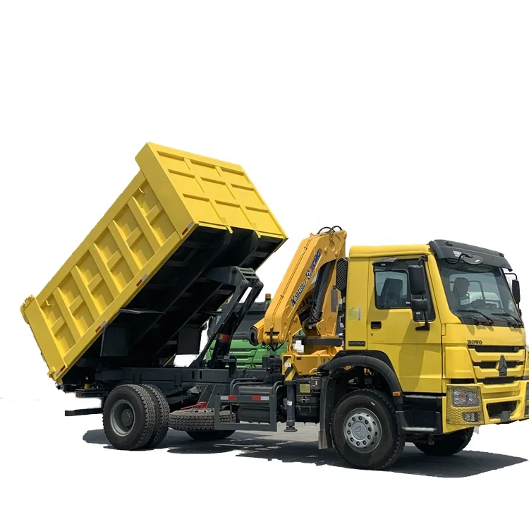 Sino 4x2 4x4  Cargo Lorry Truck with 5ton Crane For Sale