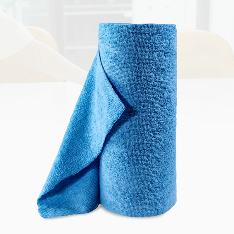 Custom Microfiber Universal Cleaning Cloth Roll Multifunction Industrial Microfiber Cleaning Cloths in roll For Car Kitchen