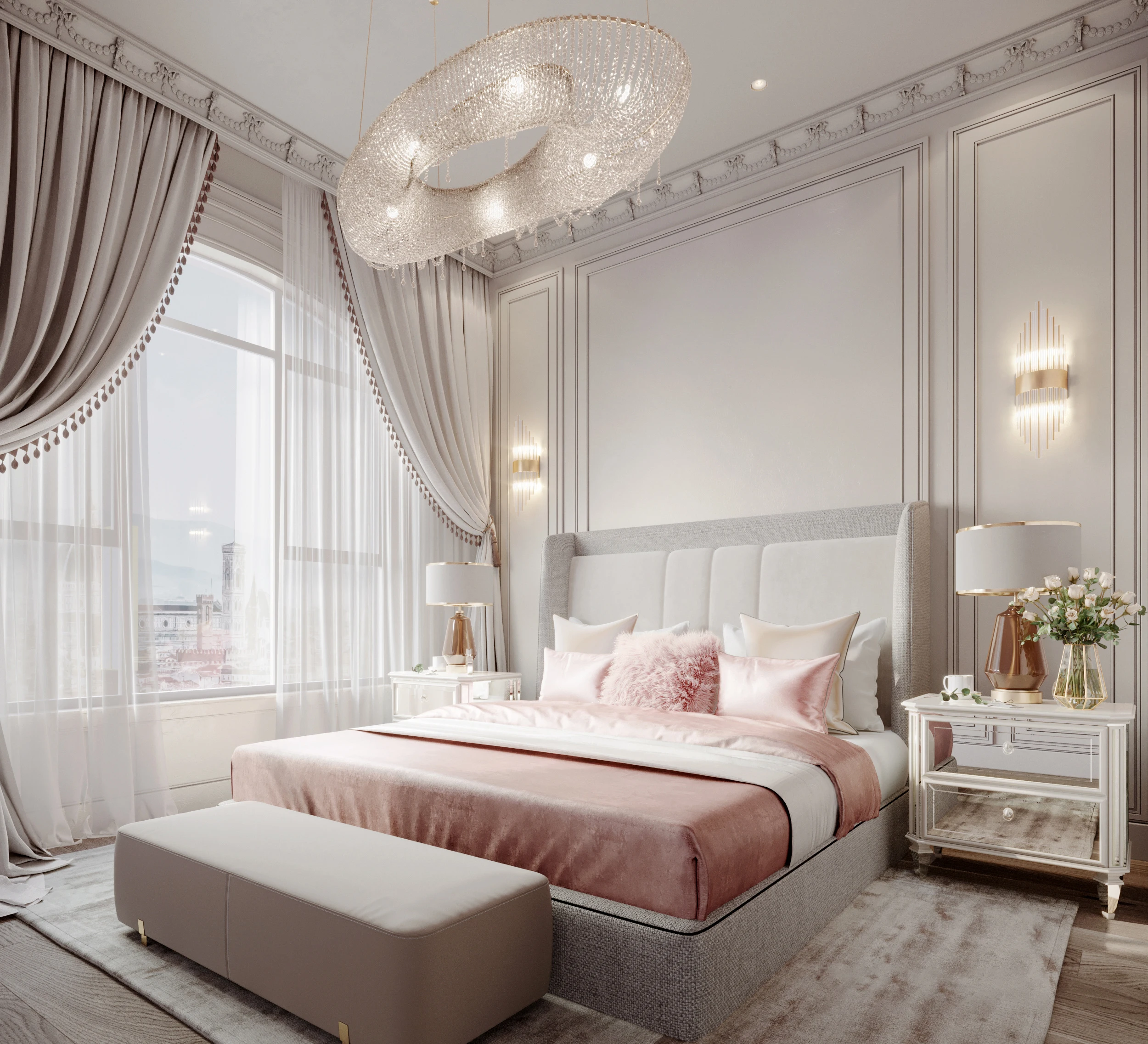 Polyurethane molding cornice custom pop style elegant decorative strip fireproof PU cornice