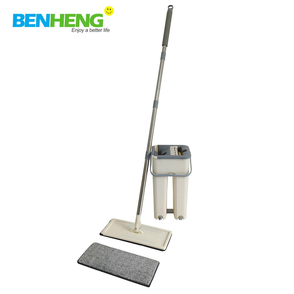 BENHENG WholesaleHome Cleaning Automatic Squeeze Self-cleaning lazy mop for house floor cleaning