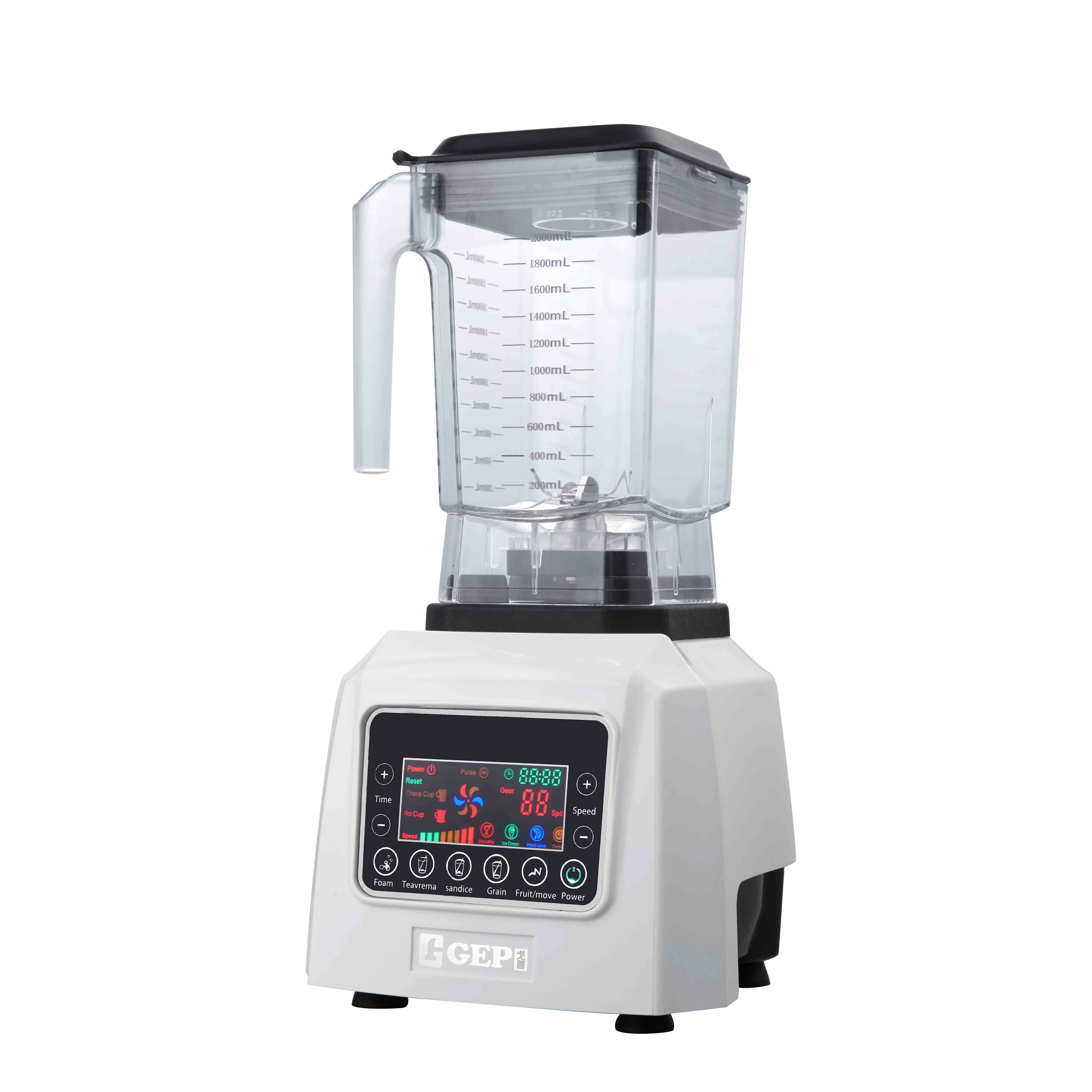 1800W Kitchen Professional Commercial Blender High Quality Smoothie Blender Low Noise Juicer Mixer Grinder