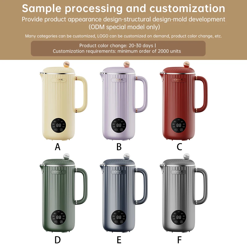 Food Processor Blender Mixer Mini Spice Multifunctional 6 In 1 Soymilk Machine Multipurpose Hand Usb Hot Electric Soup Maker