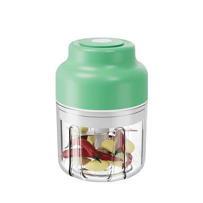 Multifunctional Modern Stainless Steel Mini Electric Blender with USB Power Push Button Juicer Mixer Household Use Container