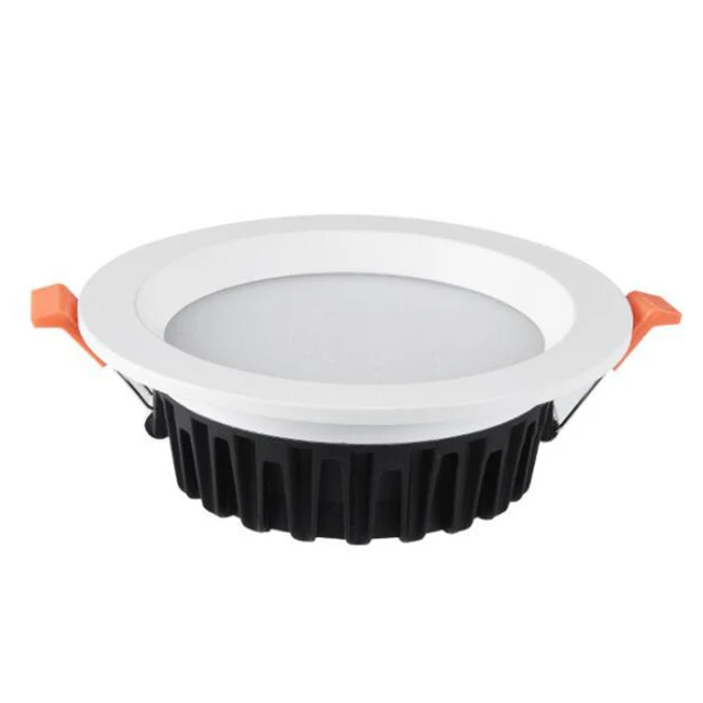 3W 5W 7W 12W 18W 24W 30W Hotel Shopping Mall Kitchen Bedroom Die-cast Aluminum luces recessed led round room ceiling downlight