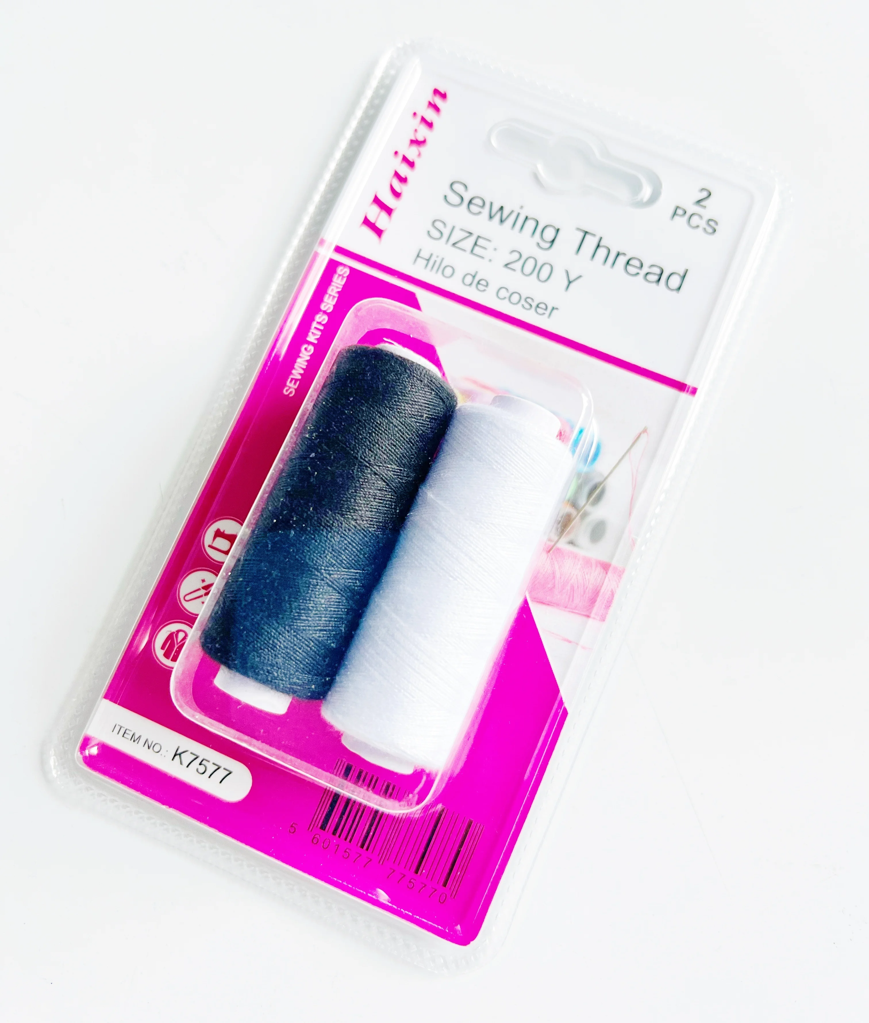 Good Quality cheap Home 2 color threads Sewing set In Pack of Blister