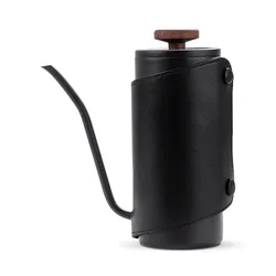 Diguo 450ml Stainless Steel Holy Knight Coffee Goose Neck Drip Kettle With Black & White Kttlle