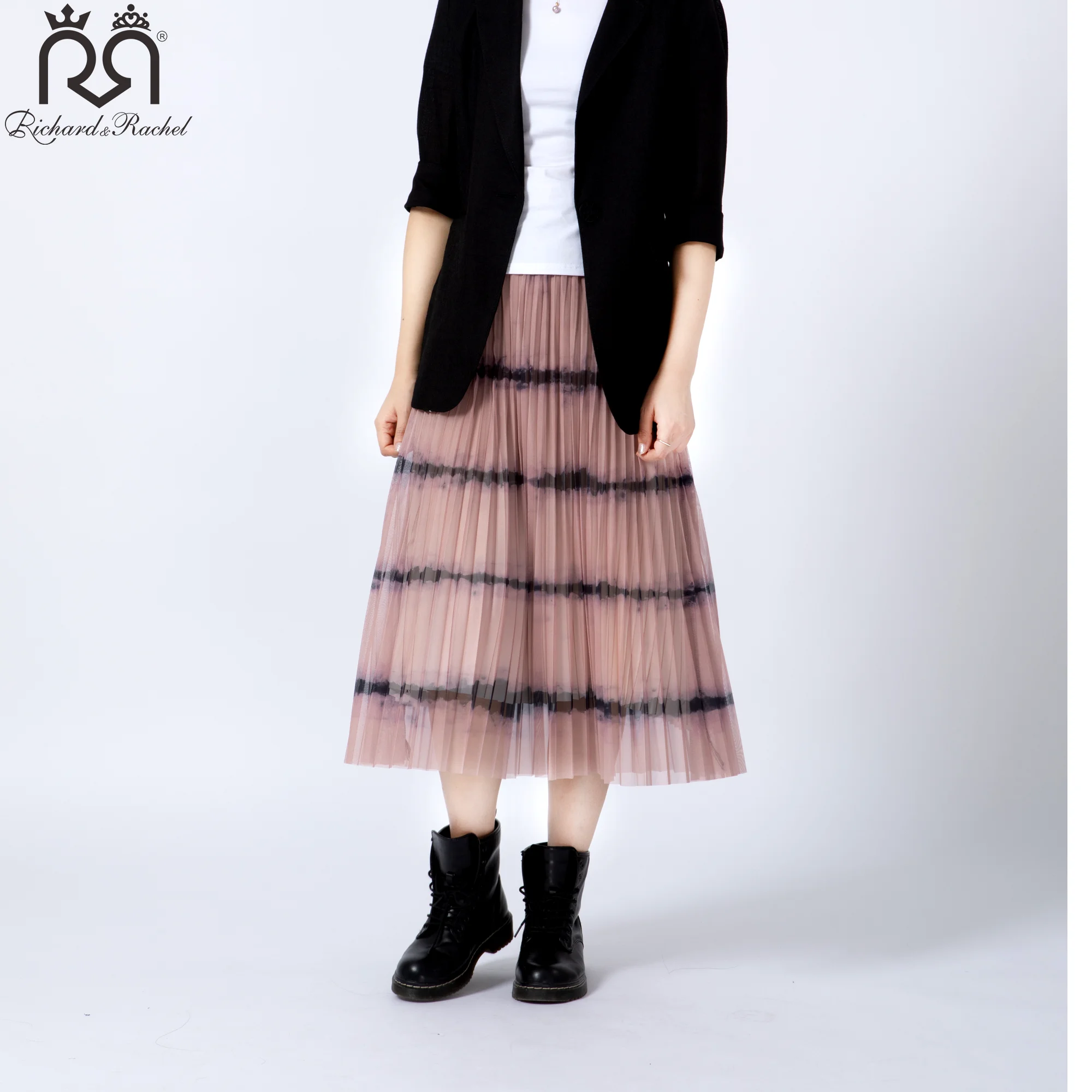 
High Quality Mini Plaid Pleated Skirt Mini Club Wear Pleated Skirt Sets for Women 