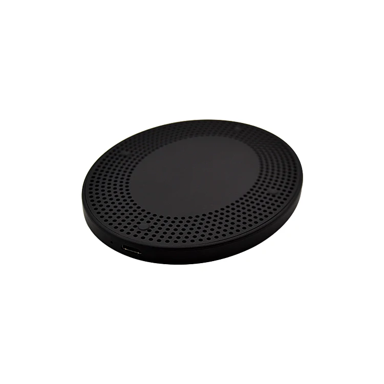 promo gifts factory bulk order mini round shape pad fast 10W Wireless Charger for mobile phone