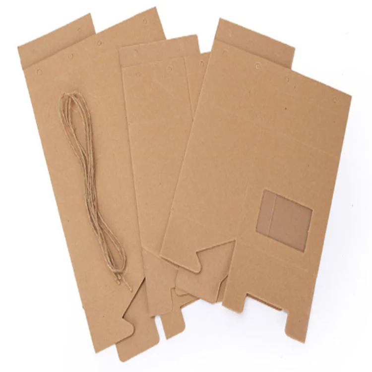 Luxury Custom Biodegradable Chocolates Bottle Wallet Scarf Transparent Window Kraft Paper Packaging Boxes