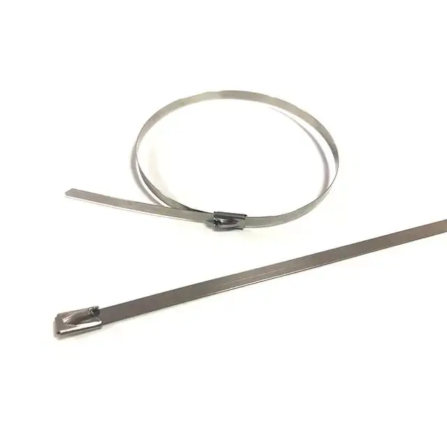 factory directly sell high quality 201/304/316 ball lock stainless steel cable tie metal cable tie cable bundle zip ties