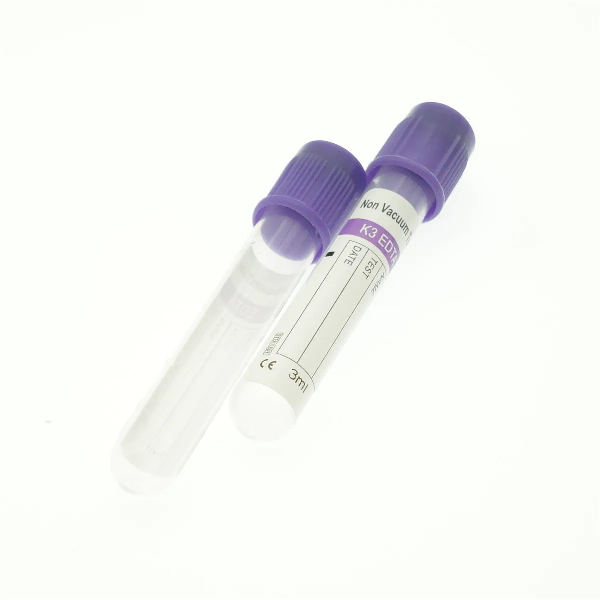 Factory Direct K2 K3 Purple Cap 5ml Edta Vacutainer Tubes Blood Collection Tube