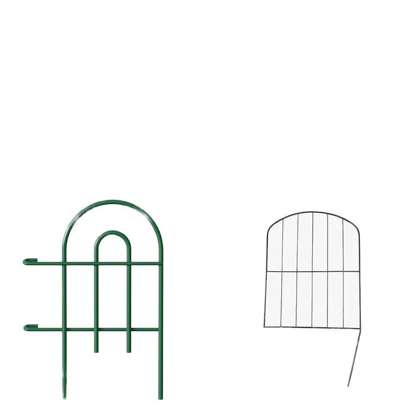 Decorative Garden Iron Fence Rustproof Green Iron Landscape Wire Folding Fencing Flower Bed Animal Barrier