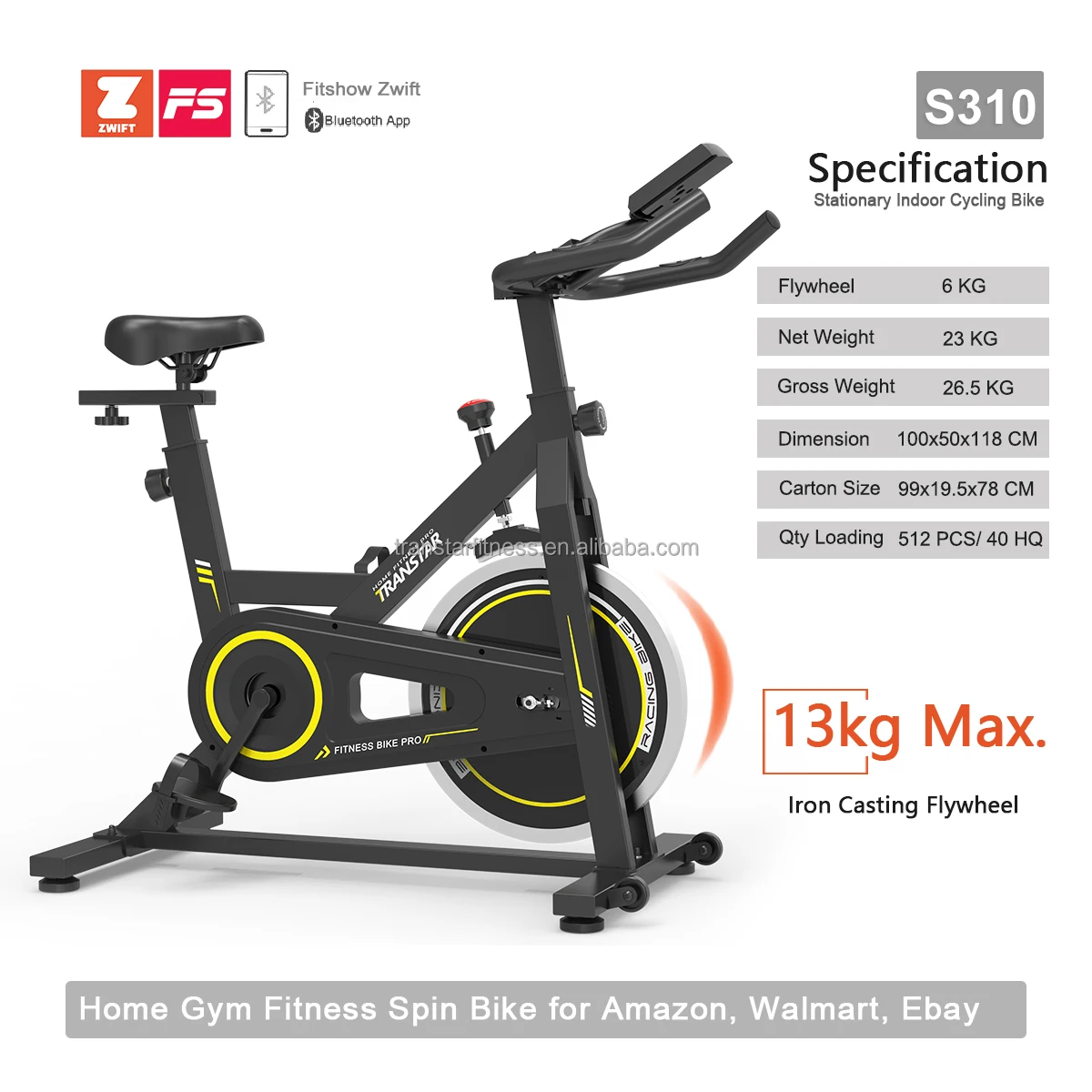 Exercise Cycle Indoor Cycling Magnetic Resistance Spinning Bike Belt Drive Bicicleta Ergometrica
