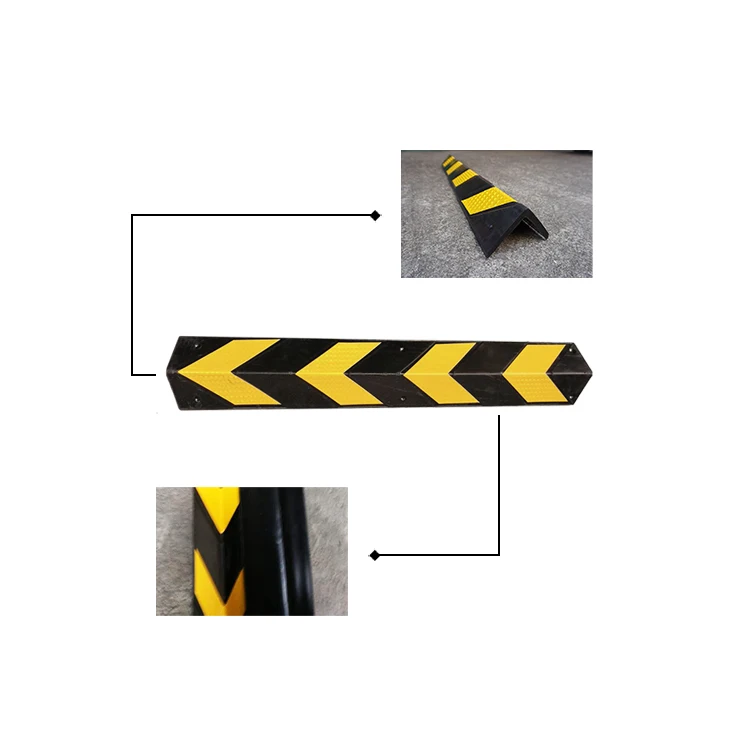 Heavy Duty Rubber Roadway Wall Guard Protector Durable Wall Guard for Road Safety
