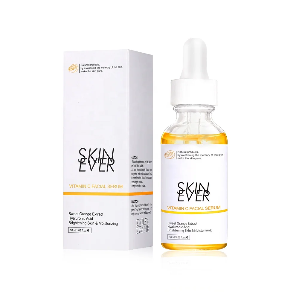 Vitamin C Whitening Face Serum Wrinkle Freckle Remover Skin Care Fade Dark Spots Moisturizing Essence Brighten Beauty Products