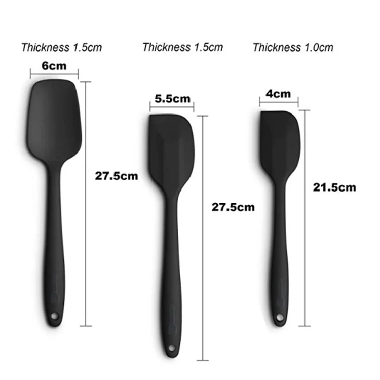 Heat Resistant Food Grade Silicone Spatula Set