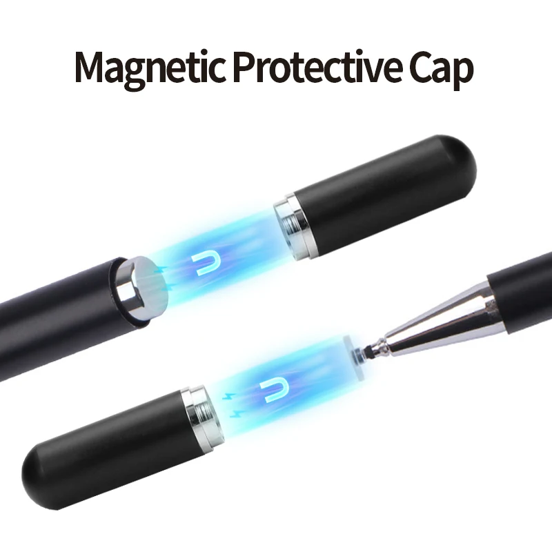 China factory disc tip transparent tip magnetic stylus pen for android touch pen promotional pen with magnetic