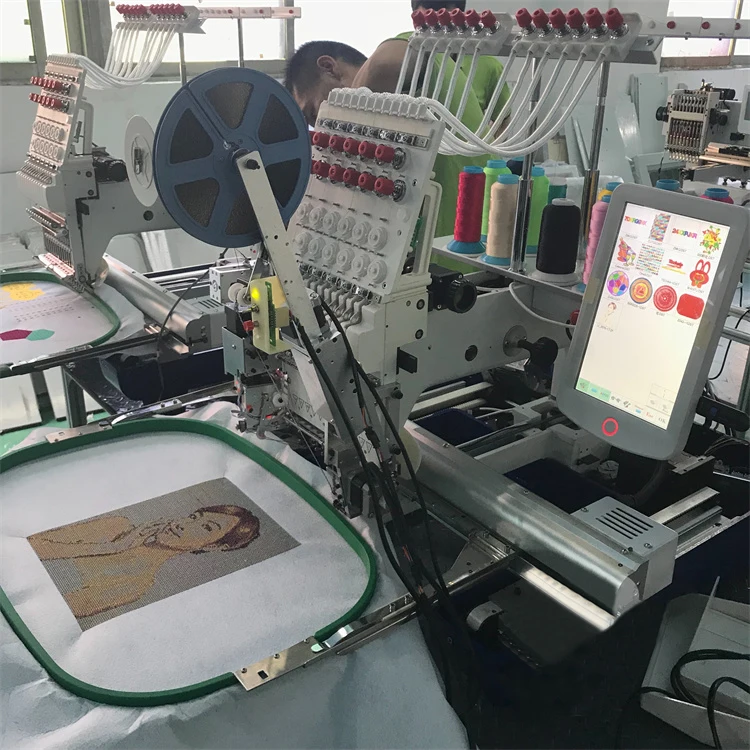 MT-1501 Embroidery Machine Apparel Single Head 15 Needles Computerized Embroidery Machine Prices