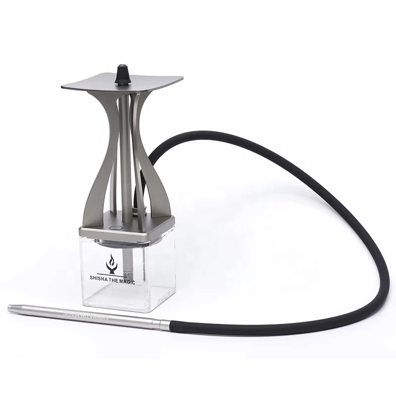Modern Russian German Golden Shesha Hookah Portable Narguil Khalil Mamoon Acrylic Hookah
