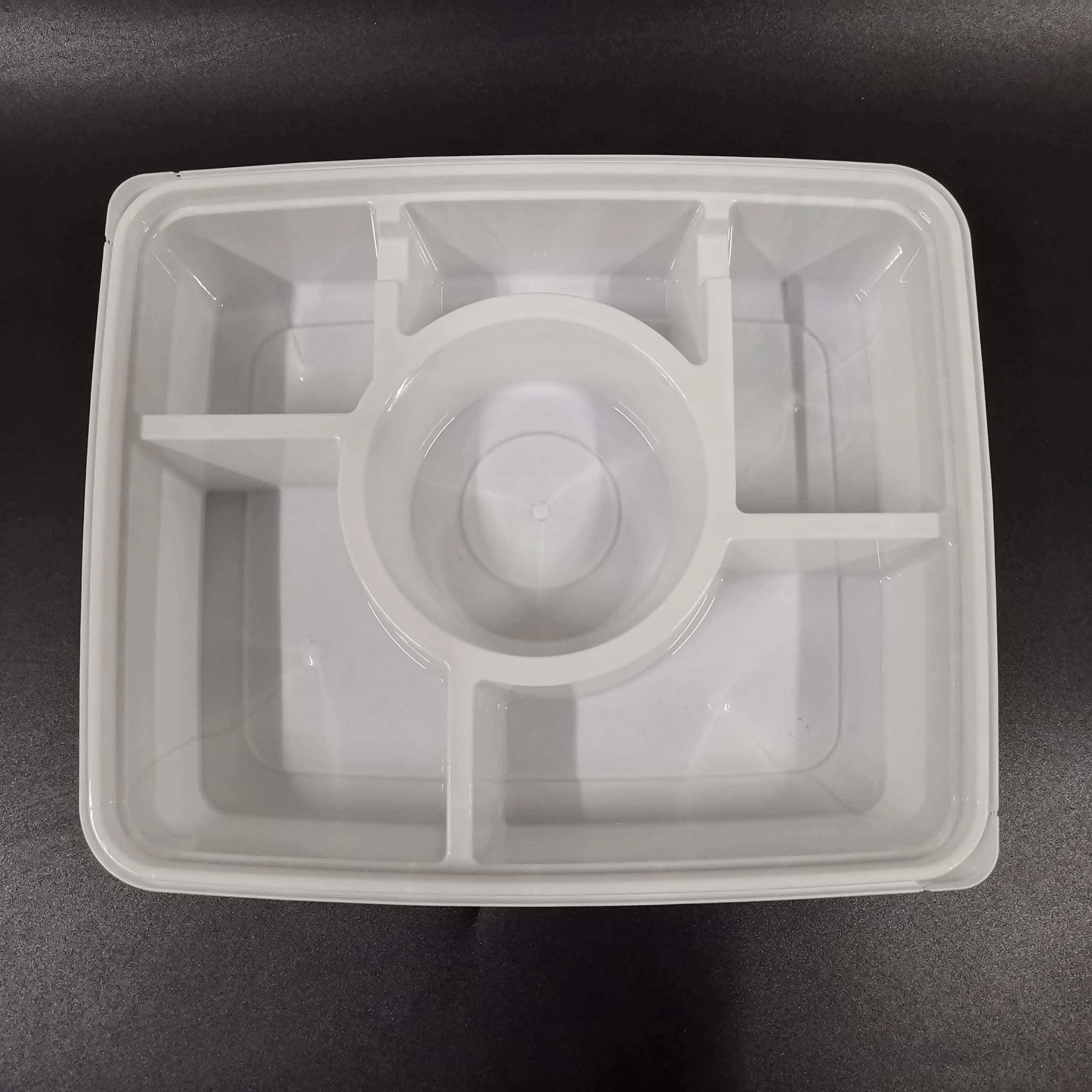 6 compartment disposable microwave takeout food containers plastic bento lunch box for fast food packing